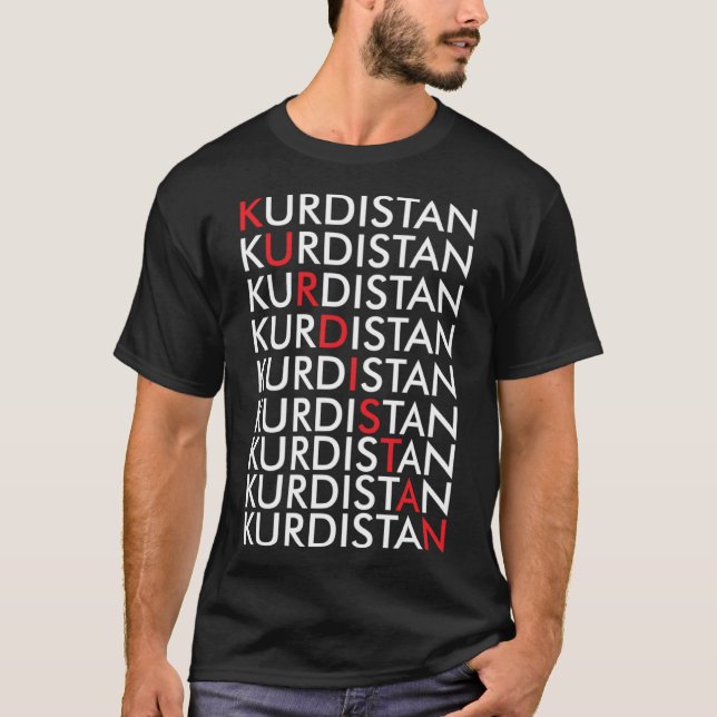 Camiseta Kurdistán retro Kurden Erbil en Iraq (Anverso)