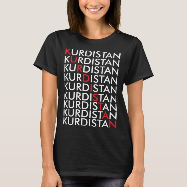 Camiseta Kurdistan Retro Kurden Erbil in Iraq (Anverso)
