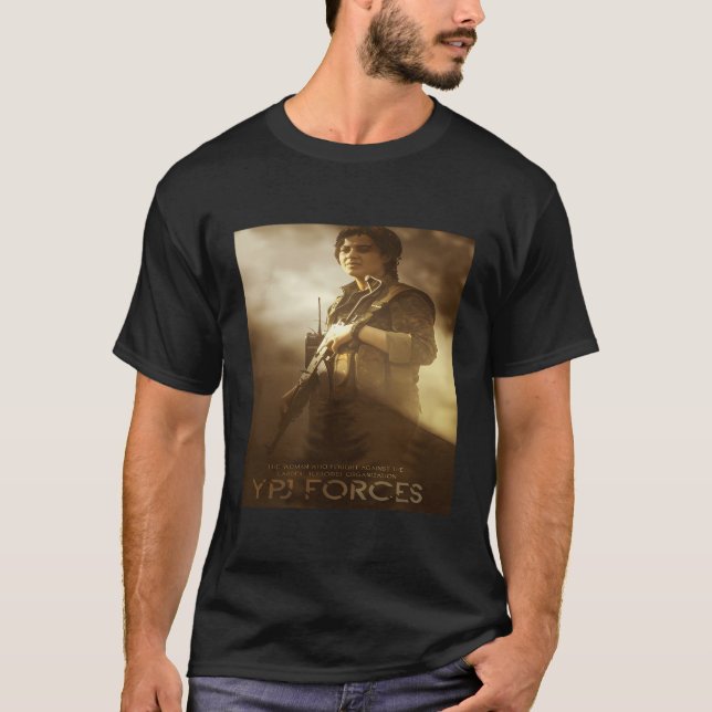 Camiseta Kurdistan Rojava Ypg Ypj (Anverso)