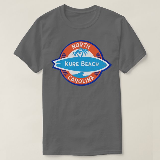 Camiseta Kure Beach NC Surf (Diseño del anverso)