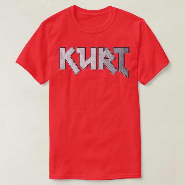 Camiseta Kurt metalizado fuerte (Diseño del anverso)
