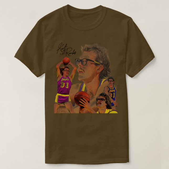 Camiseta Kurt Rambis Vintage Style Basketball AllStar (Diseño del anverso)
