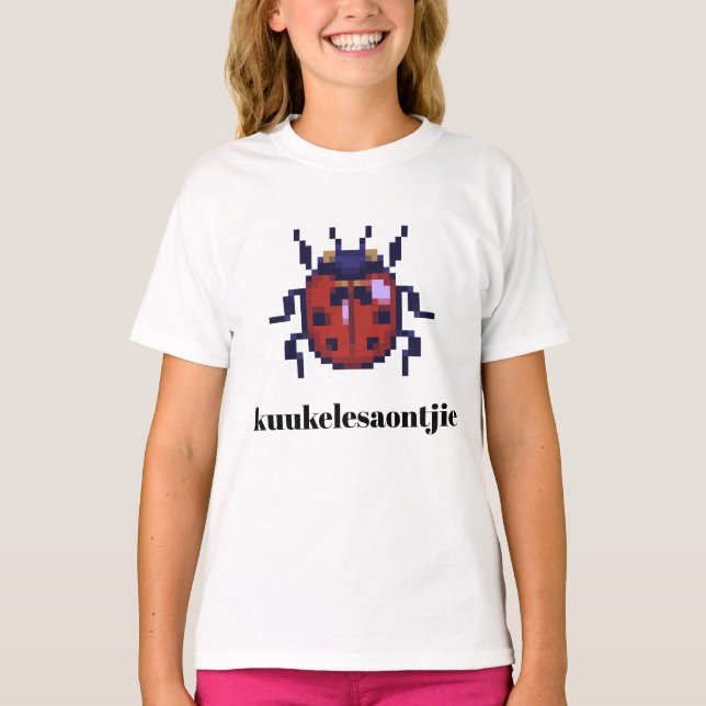 Camiseta kuukelesaontjie pixel art (Anverso)