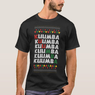 Camiseta Kuumba Kwanzaa Principio de festividad afroamerica