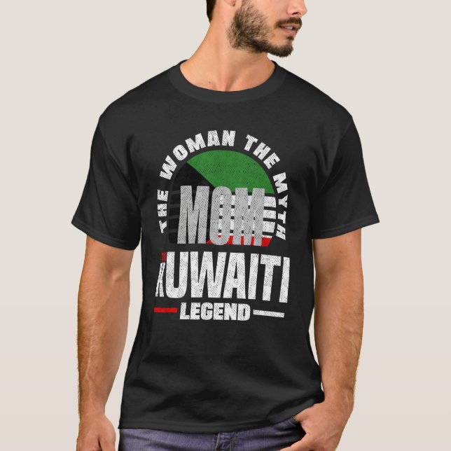 Camiseta Kuwaiti Kuwait Kuwaiti Flag Mothers Day (Anverso)