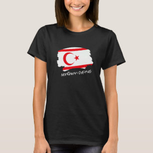 Camiseta Kuzey Kibris Bandera de Chipre Septentrional 1
