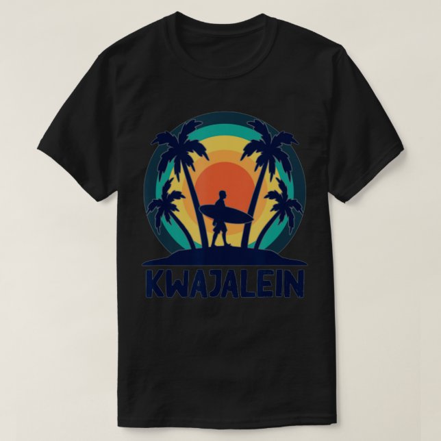 Camiseta Kwajalein Islas Marshall Kwaj Surfing Emon Beach (Diseño del anverso)