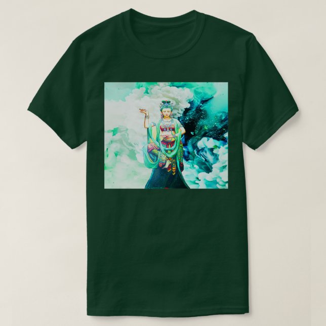 Camiseta Kwan Yin La diosa de la piedad (Diseño del anverso)
