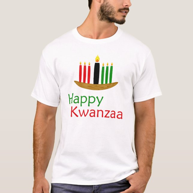 Camiseta Kwanzaa feliz (Anverso)