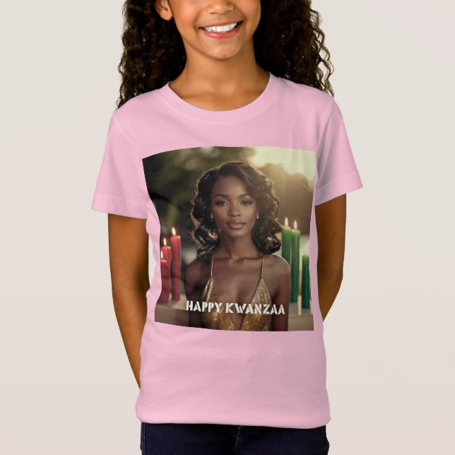 CAMISETA KWANZAA - FELIZ KWANZAA -  (Anverso)
