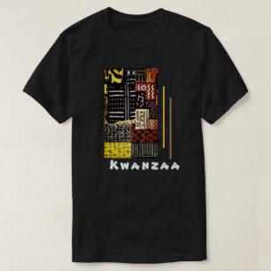 Camiseta Kwanzaa Kuba Cloth Geometric — Tono de la Tierra
