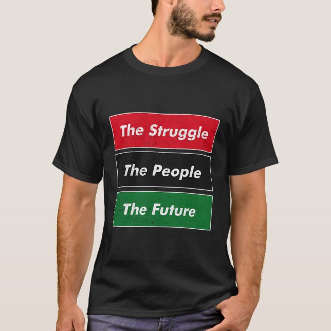 Camiseta Kwanzaa La Lucha Del Pueblo El Futuro (Anverso)