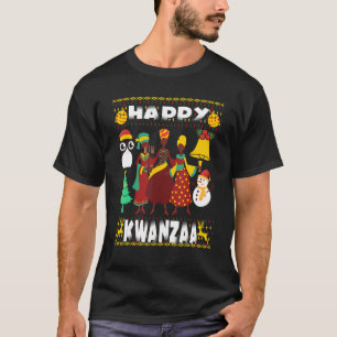 Camiseta Kwanzaa Los principios de la diáspora africana neg