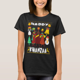 Camiseta Kwanzaa Los principios de la diáspora africana neg