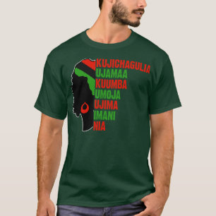 Camiseta Kwanzaa Los siete principios de Kwanzaa