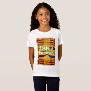 Camiseta Kwanzaa Niños Kente Cloth inspiró Camisas navideña