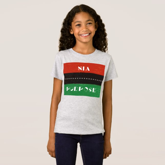Camiseta Kwanzaa Principles Nia | Finalidad (Anverso completo)