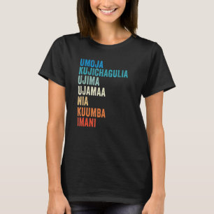 Camiseta Kwanzaa Siete principios 1