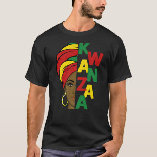 Camiseta Kwanzaa Siete principios Wi-Fi para mujeres afroam