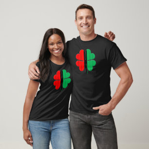 Camiseta Kwanzaa verde verde negro y negro
