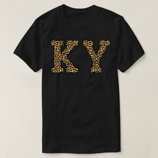 Camiseta KY Leopard Pattern Womens Kentucky (Diseño del anverso)