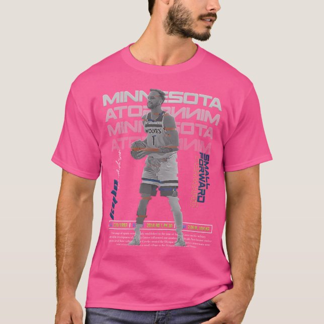 Camiseta Kyle Anderson Basketball Art Timberwolves (Anverso)