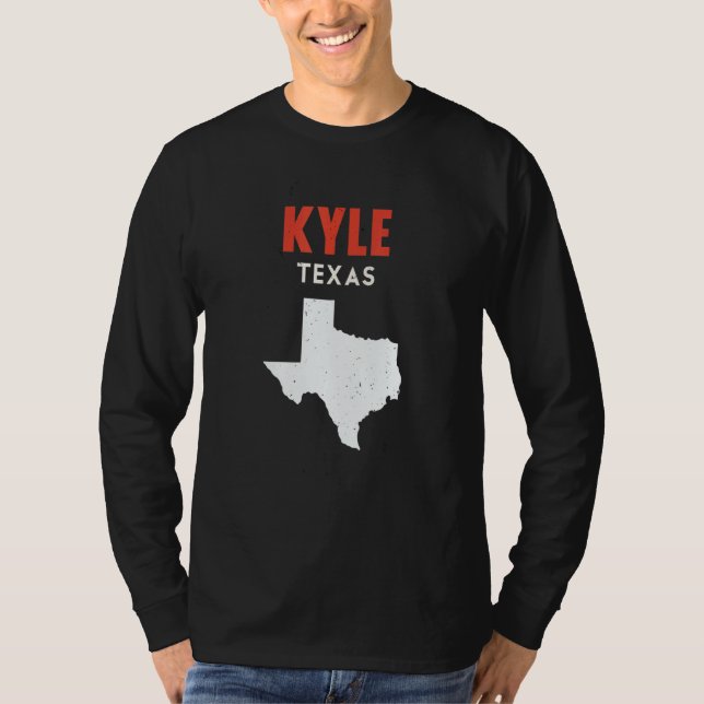 Camiseta Kyle Texas USA State America Travel Texan (Anverso)