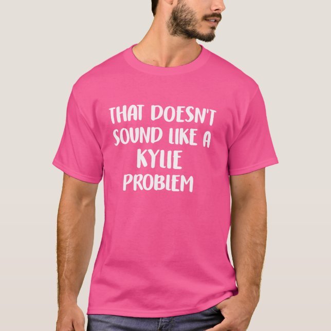 Camiseta KYLIE Chicas de flores cortas personalizadas KYLIE (Anverso)