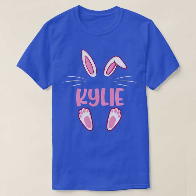 Camiseta KYLIE Easter Bunny Funny Novedad Mujeres Personali (Diseño del anverso)
