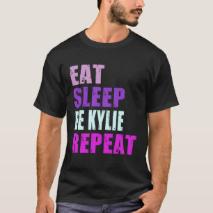 Camiseta Kylie Eat Sleep Be Repetir Kylie