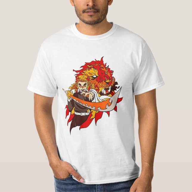 Camiseta kyojuro rengoku (Anverso)