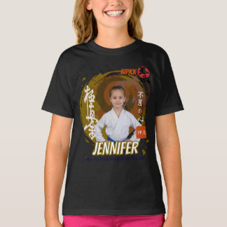 Camiseta Kyokushin Girl Brown Belt Personalized Team