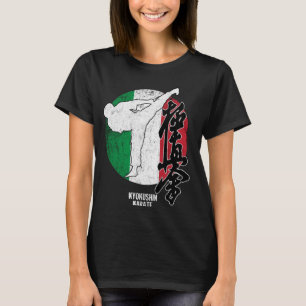 Camiseta Kyokushin Italia Karate Bandera italiana Kyokushin
