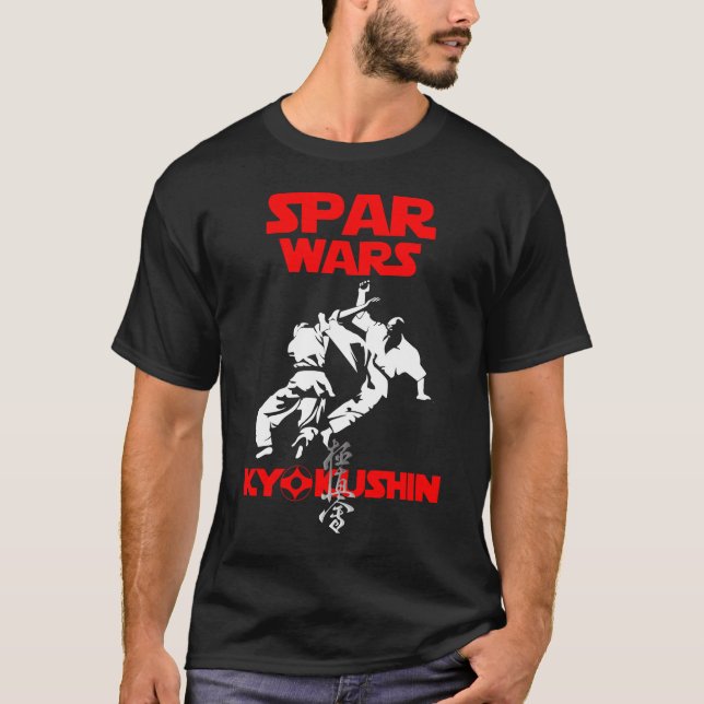 Camiseta Kyokushin Karate Kumite Spar Wars Budo T-Shirt (Anverso)