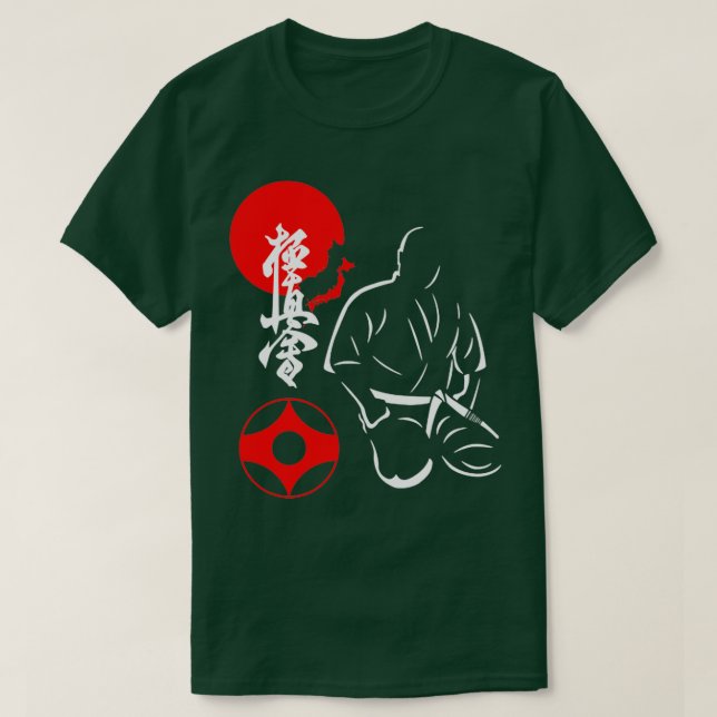 Camiseta Kyokushin Karate Mas Oyama Spirit Martial Arts Des (Diseño del anverso)