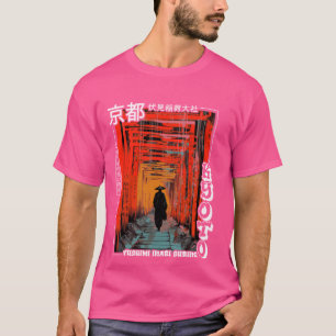 Camiseta Kyoto Fushimi Inari Shrine Streetwear Estética De