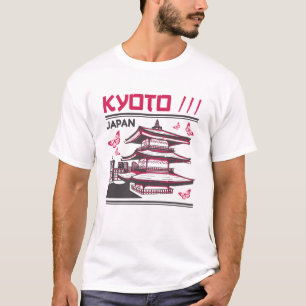 Camiseta Kyoto Japón Templo Tradicional Arte Urbano Diseño