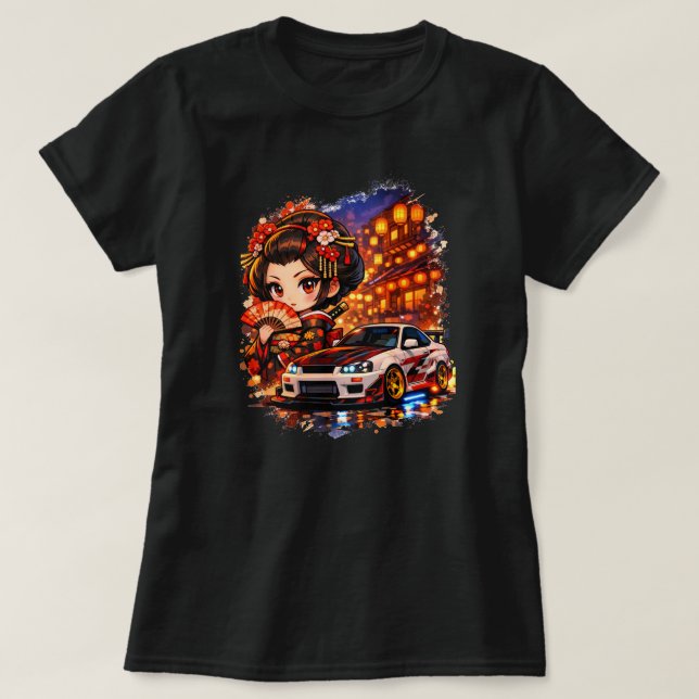 Camiseta Kyoto Night Runner (Diseño del anverso)
