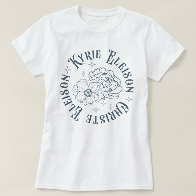 Camiseta Kyrie Eleison Christe Eleison Retro (Diseño del anverso)