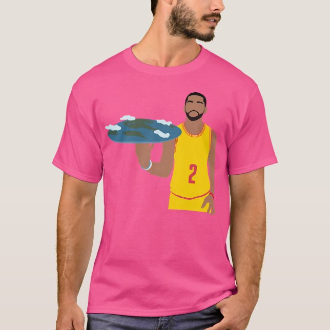 Camiseta Kyrie Irving Flat Earth (Anverso)