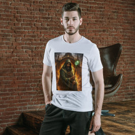 Camiseta Kyrzon – Bastón y Dreadspire Brujo de Fantasía Osc