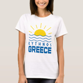Camiseta Kythnos Grecia Sunshine and Sea Waves Women's