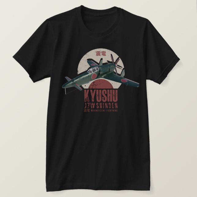 Camiseta Kyushu J7W Shinden (Anverso del diseño)