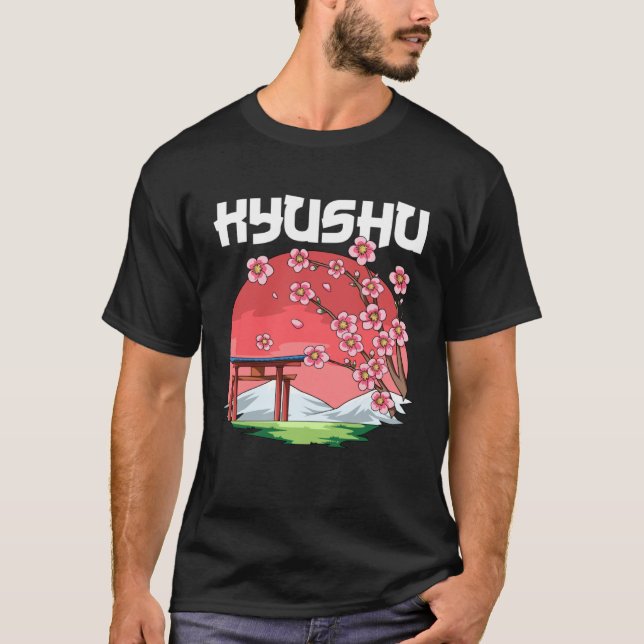 Camiseta Kyushu  Kyokujitsuki Sakura Japan (Anverso)