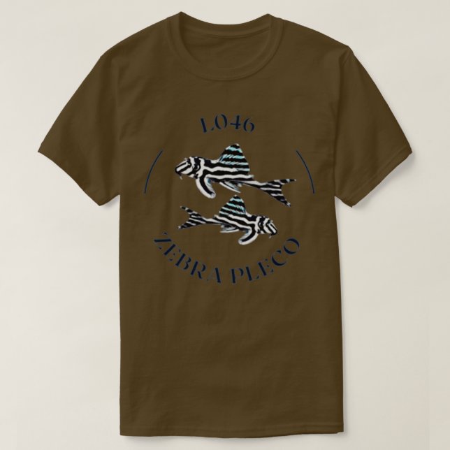 Camiseta L046 Cebra Pleco 4 (Diseño del anverso)