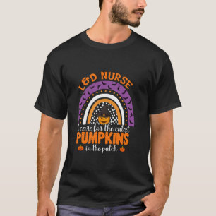Camiseta L D Enfermera Calabazas Cutest Halloween Costura A