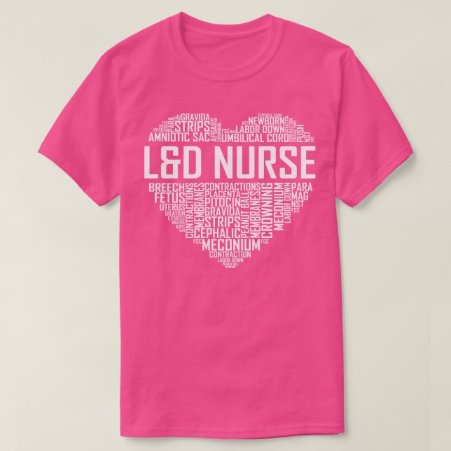 Camiseta L D Nurse Heart (Diseño del anverso)