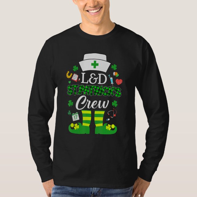 Camiseta L&d St Patricks Enfermería St Patrick Day Leprecha (Anverso)