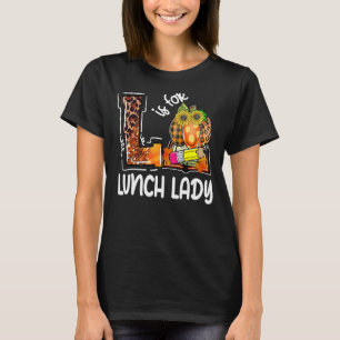 Camiseta L Es Para El Almuerzo Lady Leopard Pumpkin Fall Th