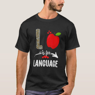Camiseta L Es Para El Equipo De Idiomas Leopardo Teacher S